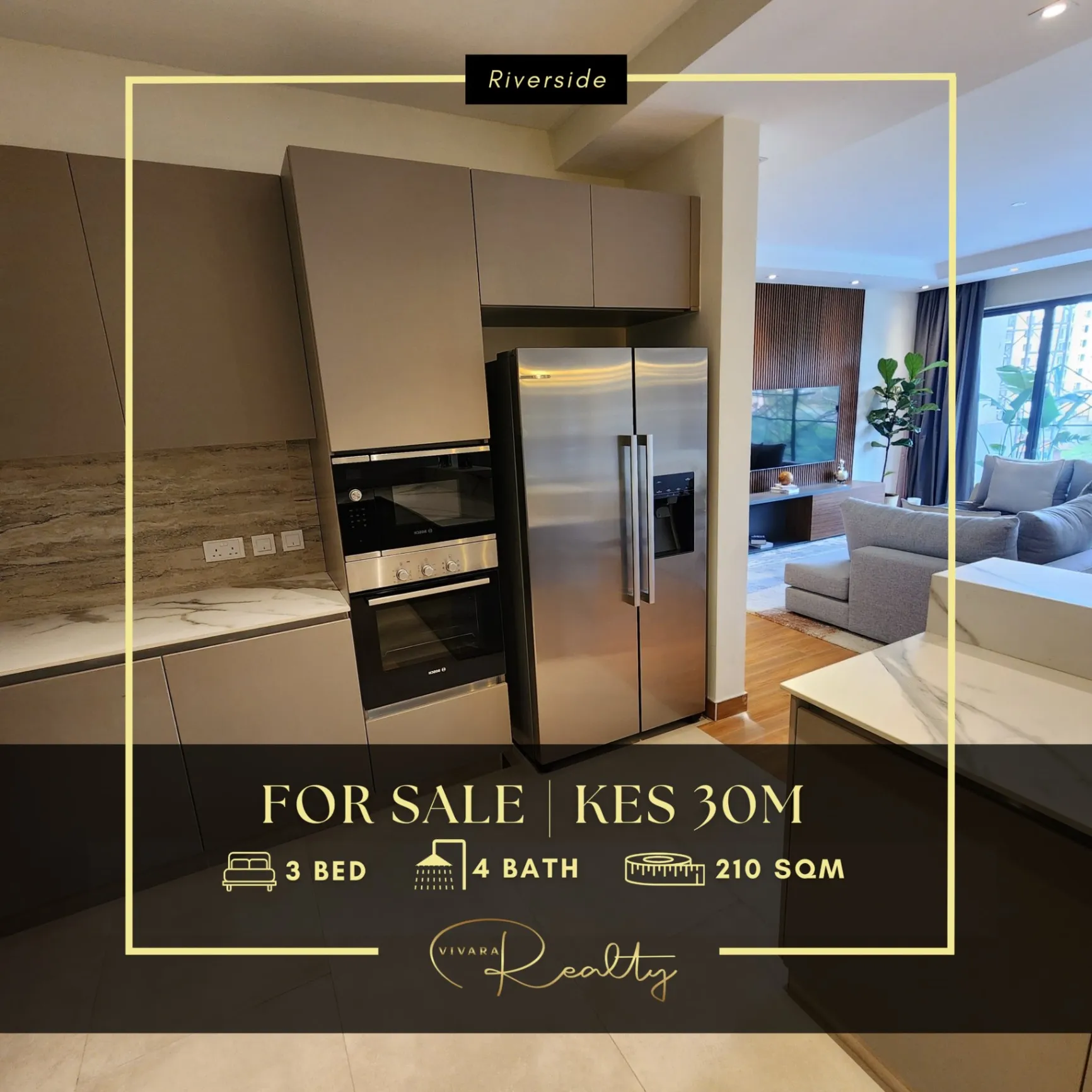Luxury 4Bedroom Apartments for Sale in Riverside Drive, Westlands – From KES 93.2M Luxury 4Bedroom Apartments for Sale in Riverside Drive, Westlands – From KES 93.2M